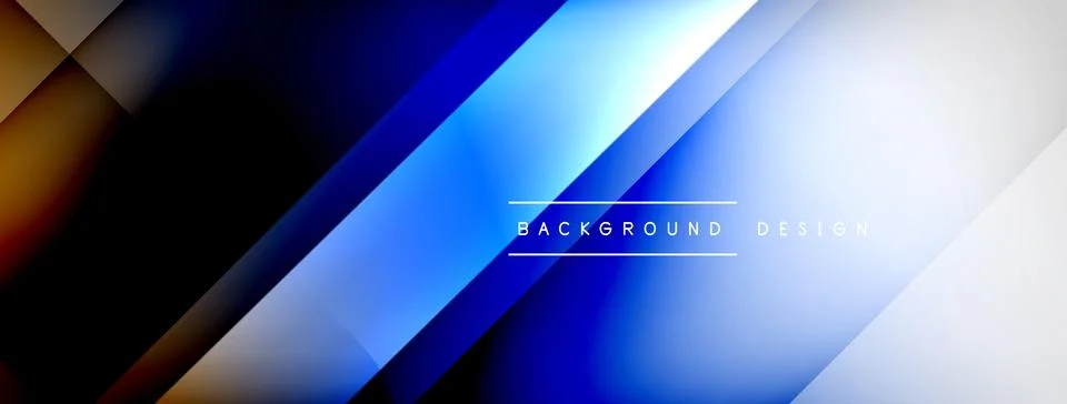 Abstract vector background. Shadow lines and lights with round elements and Stock Illustration