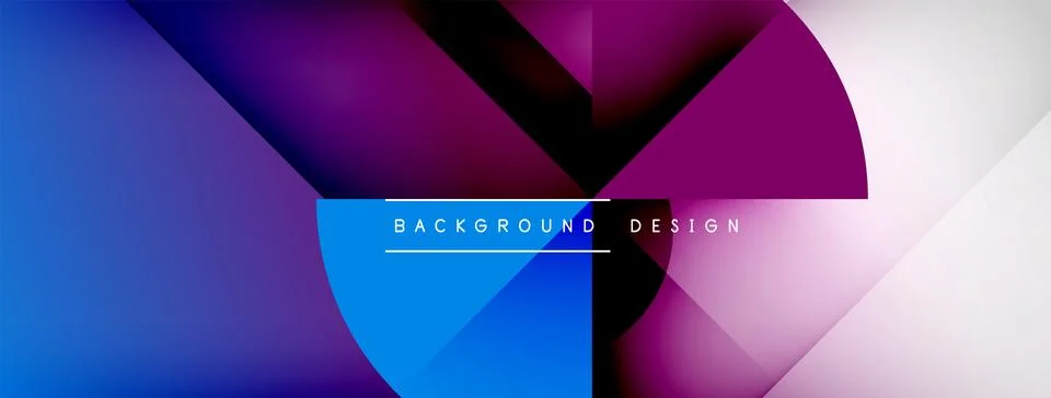 Abstract vector background. Shadow lines and lights with round elements and Stock Illustration