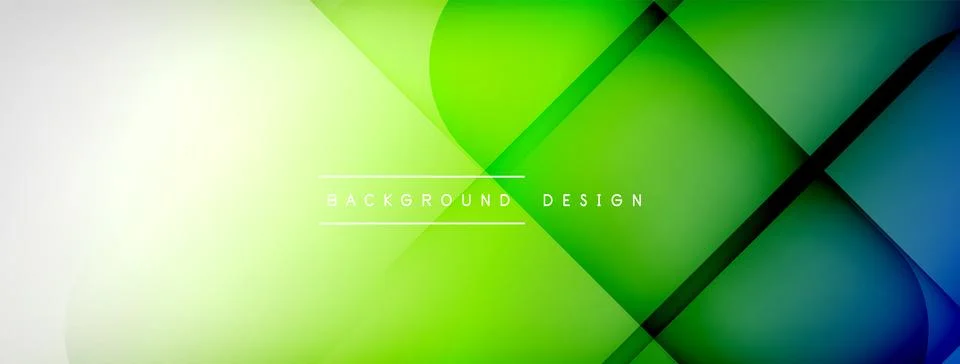 Abstract vector background. Shadow lines and lights with round elements and Stock Illustration