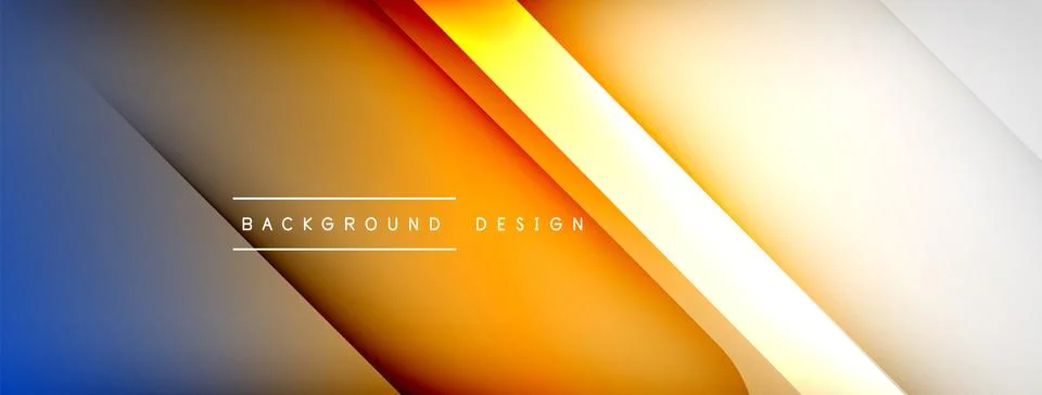 Abstract vector background. Shadow lines and lights with round elements and Stock Illustration