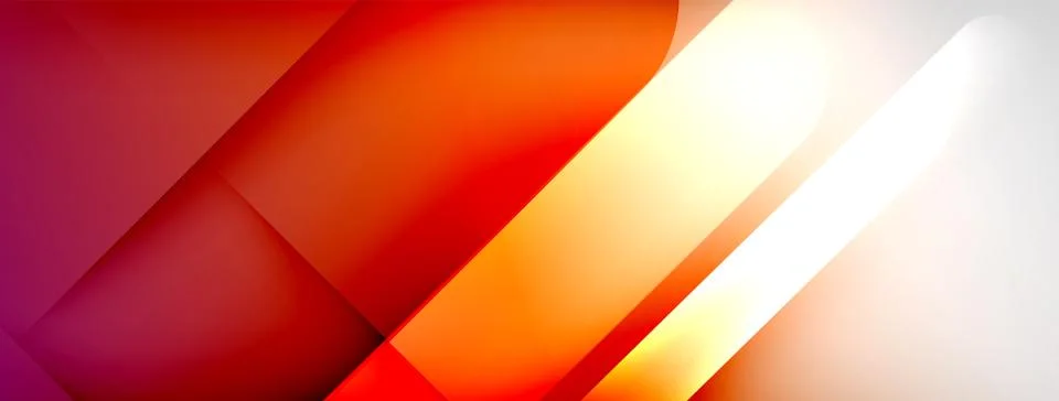 Abstract vector background. Shadow lines and lights with round elements and Stock Illustration