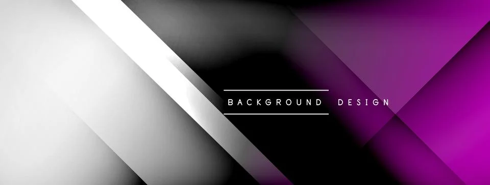 Abstract vector background. Shadow lines and lights with round elements and Stock Illustration