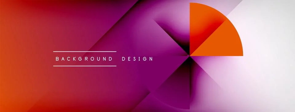 Abstract vector background. Shadow lines and lights with round elements and Stock Illustration