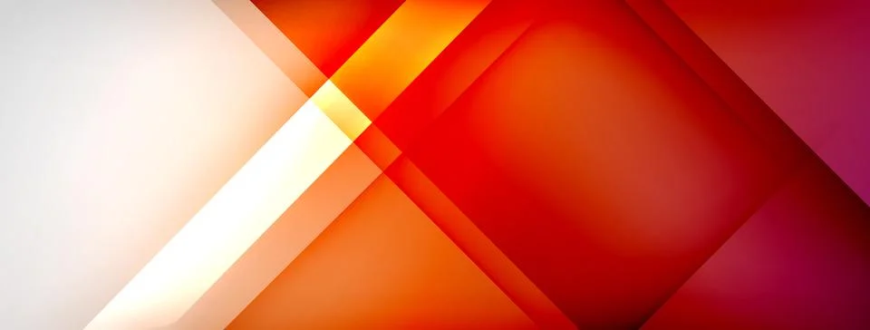 Abstract vector background. Shadow lines and lights with round elements and Illustrazione stock