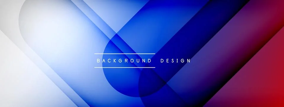 Abstract vector background. Shadow lines and lights with round elements and Illustrazione stock