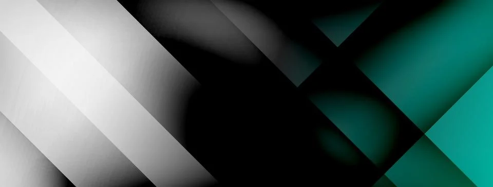 Abstract vector background. Shadow lines and lights with round elements and Stockillustratie