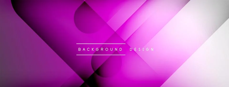 Abstract vector background. Shadow lines and lights with round elements and Stock Illustration