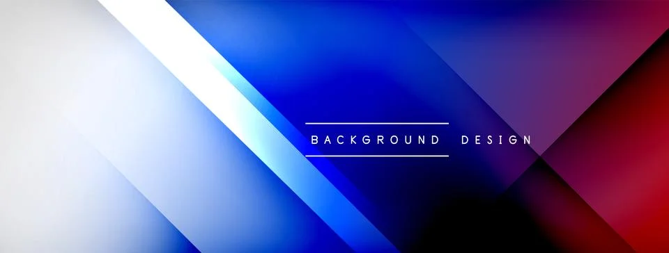 Abstract vector background. Shadow lines and lights with round elements and Stock Illustration
