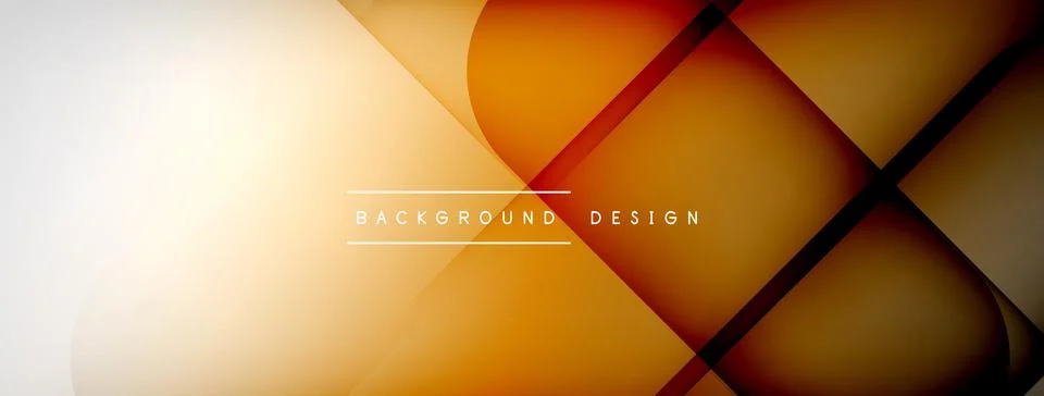 Abstract vector background. Shadow lines and lights with round elements and Stock Illustration