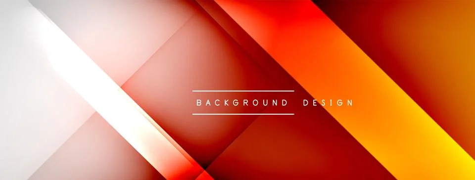 Abstract vector background. Shadow lines and lights with round elements and Stock Illustration