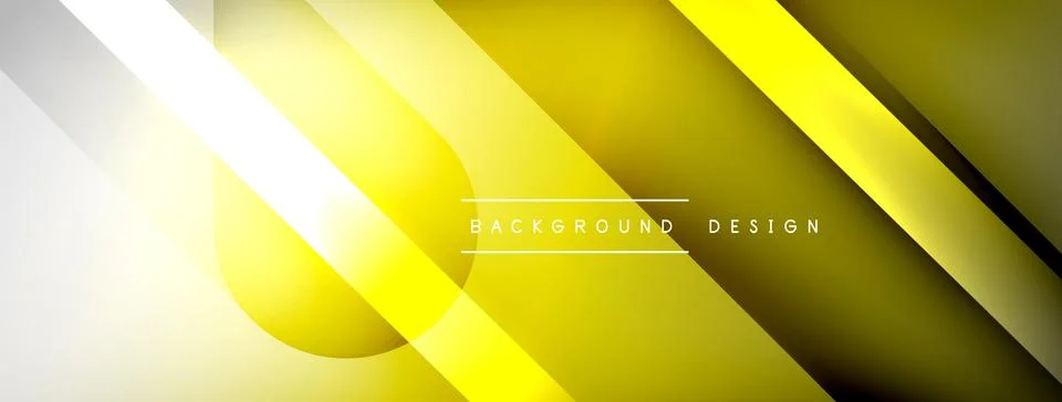 Abstract vector background. Shadow lines and lights with round elements and Stock Illustration