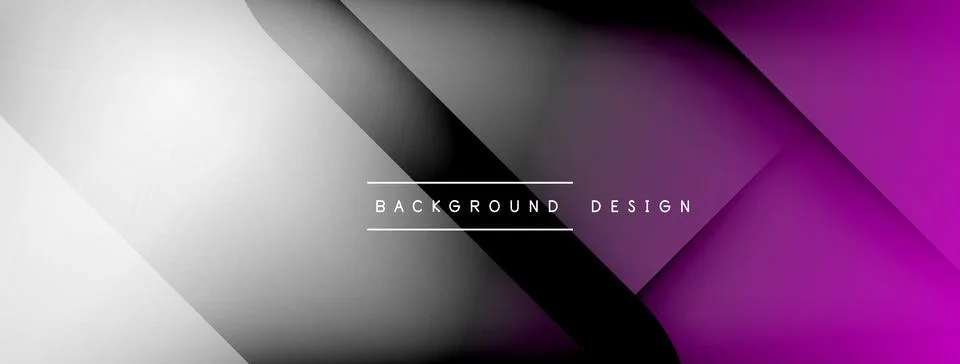 Abstract vector background. Shadow lines and lights with round elements and Stock Illustration