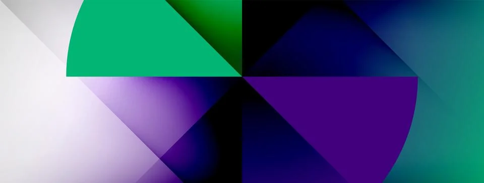 Abstract vector background. Shadow lines and lights with round elements and Stock Illustration