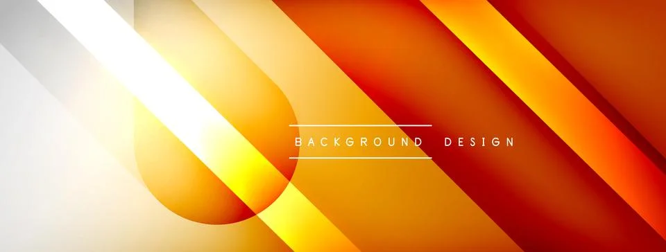 Abstract vector background. Shadow lines and lights with round elements and Stockillustratie