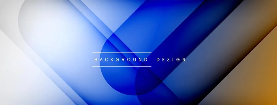 Abstract vector background. Shadow lines and lights with round elements and Stock Illustration
