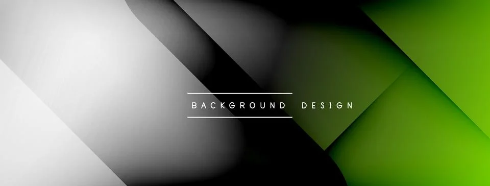 Abstract vector background. Shadow lines and lights with round elements and Stock Illustration