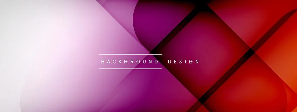 Abstract vector background. Shadow lines and lights with round elements and Stock Illustration