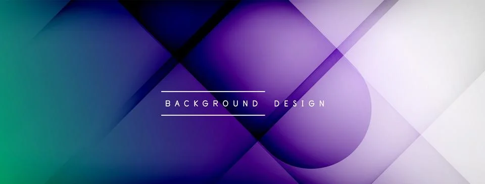 Abstract vector background. Shadow lines and lights with round elements and Stock Illustration