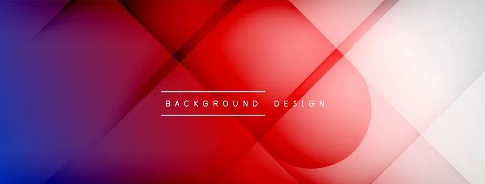 Abstract vector background. Shadow lines and lights with round elements and Stock Illustration