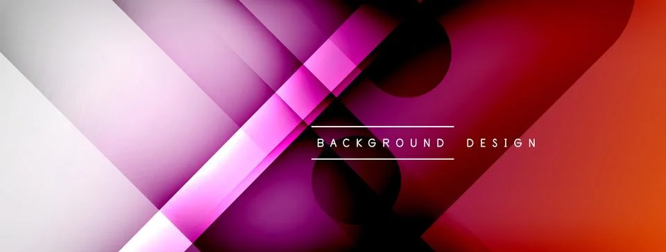 Abstract vector background. Shadow lines and lights with round elements and イラスト素材