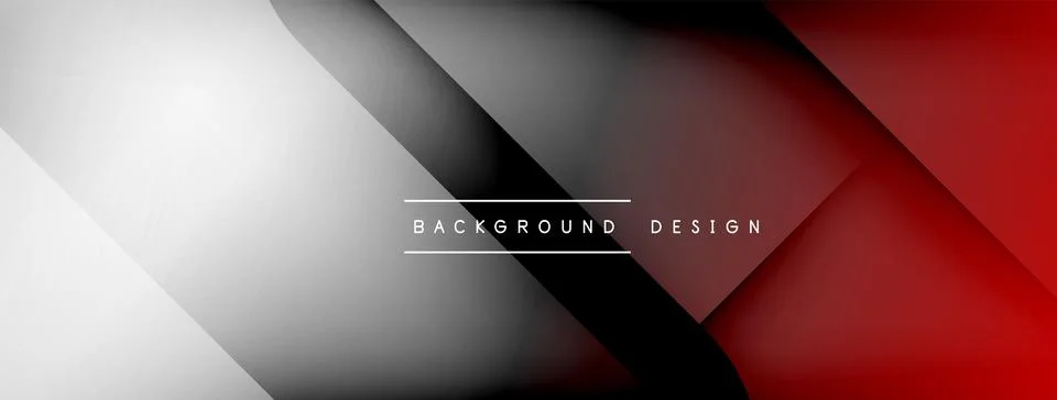 Abstract vector background. Shadow lines and lights with round elements and Stock Illustration