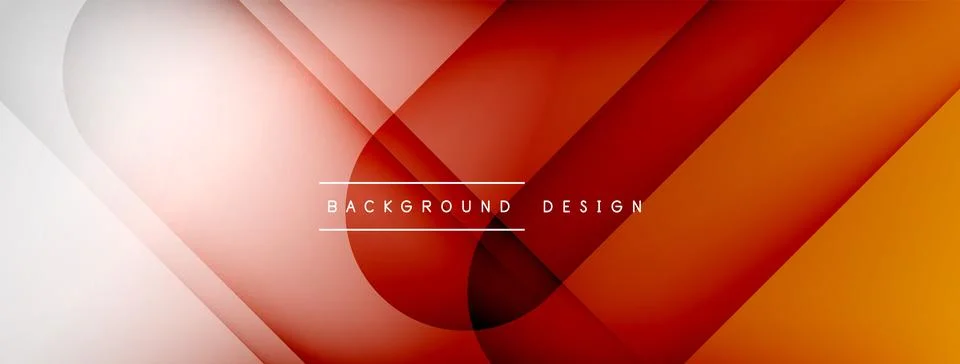 Abstract vector background. Shadow lines and lights with round elements and Stock Illustration