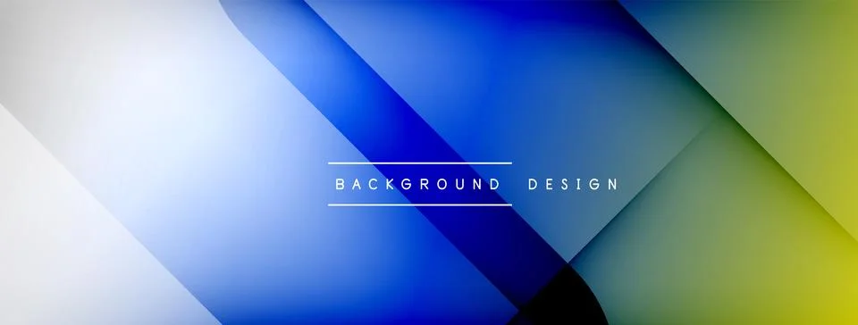 Abstract vector background. Shadow lines and lights with round elements and Stock Illustration