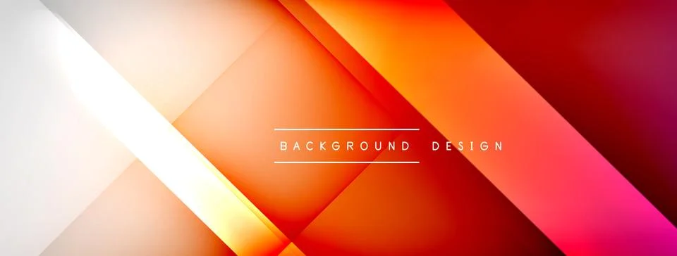 Abstract vector background. Shadow lines and lights with round elements and Stock Illustration