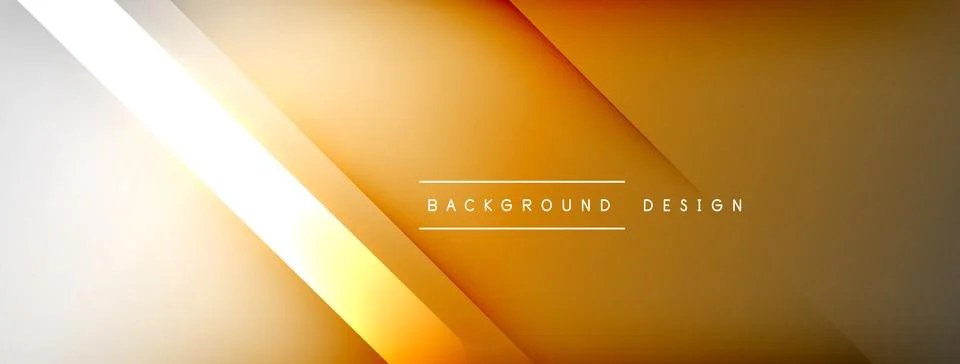 Abstract vector background. Shadow lines and lights with round elements and Stock Illustration