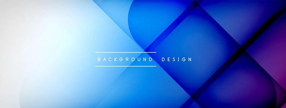 Abstract vector background. Shadow lines and lights with round elements and Stock Illustration