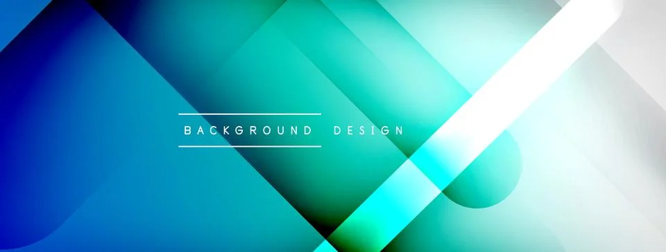 Abstract vector background. Shadow lines and lights with round elements and Illustrazione stock