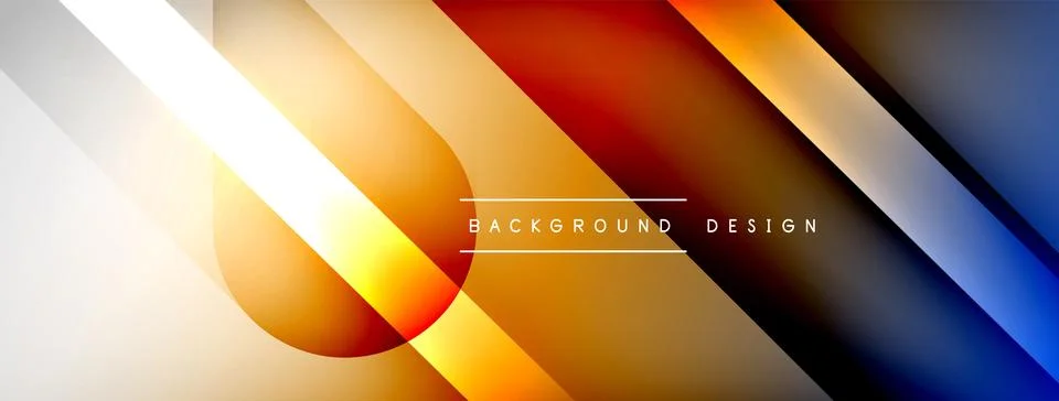 Abstract vector background. Shadow lines and lights with round elements and 스톡 일러스트