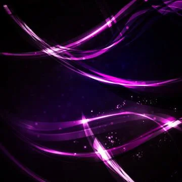 Abstract vector background, shiny space, futuristic wave illustration eps10 Stock Illustration