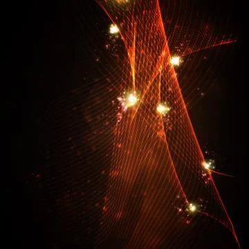 Abstract vector background, shiny space, futuristic wave illustration eps10 Illustrazione stock