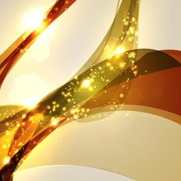 Abstract vector background, shiny space, futuristic wave illustration eps10 Stock Illustration