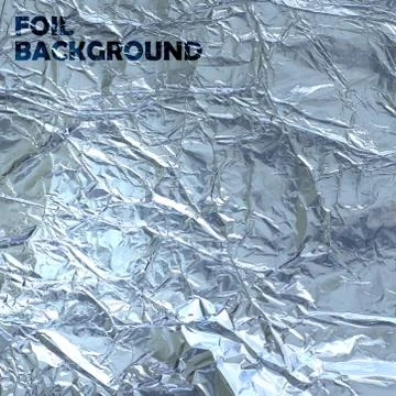 Abstract vector background with silver foil texture Stock Illustration