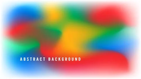 Abstract vector background with a soft, fluid gradient in red, green, blue, a Stock Illustration