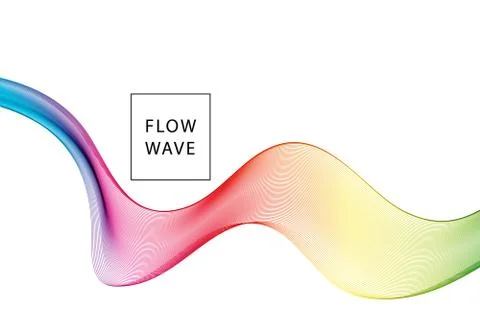 Abstract vector background, spectrum wave Stock Illustration