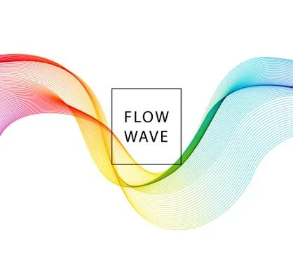 Abstract vector background, spectrum wave Stock Illustration