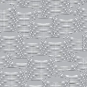 Abstract vector background - a stacks of coins Stock Illustration