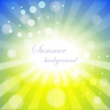Abstract vector background with summer theme Stock Illustration