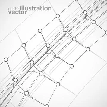 Abstract vector background, technology illustration, stylish eps10 Stock Illustration