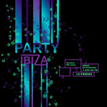 Abstract vector background with text message and abstract colorful elements Illustrazione stock