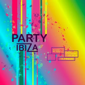 Abstract vector background with text message and abstract colorful elements Stock Illustration