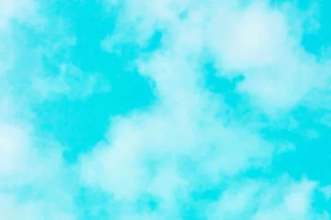 Abstract vector background texture of a vibrant teal blue sky with soft white Illustration