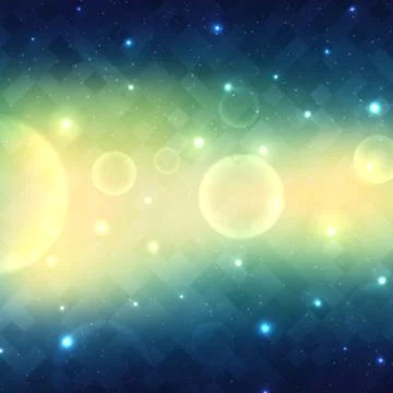 Abstract vector background with transparent bubbles Stock Illustration