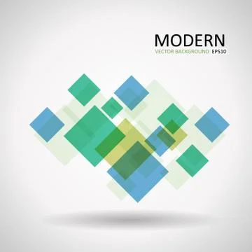 Abstract vector background. Transparent vector squares logo Stock Illustration