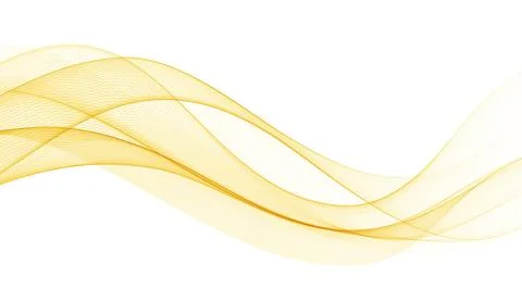 Abstract vector background, transparent waved lines for brochure, website, flyer Stock Illustration