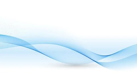 Abstract vector background, transparent waved lines for brochure, website, flyer Stock Illustration