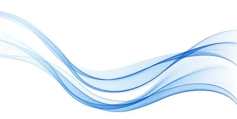Abstract vector background, transparent waved lines for brochure, website, flyer Illustrazione stock